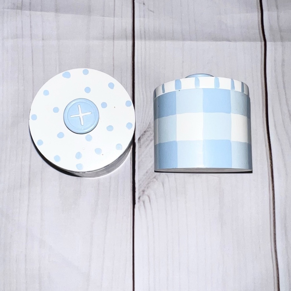 Small Baby Blue Jewelry Containers